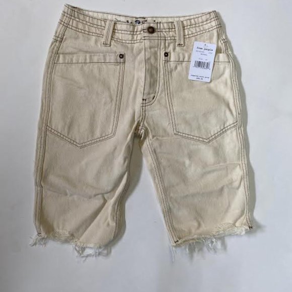 NWT FREE PEOPLE Rebel Rouser Cut Off Shorts - Picture 9 of 12